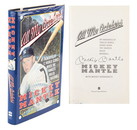 Lot #648 Mickey Mantle Signed Book - Image 1