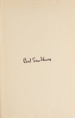 Lot #410 Carl Sandburg Signed Book - Image 2