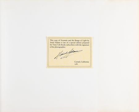 Lot #311 Ansel Adams Signed Book - Image 2