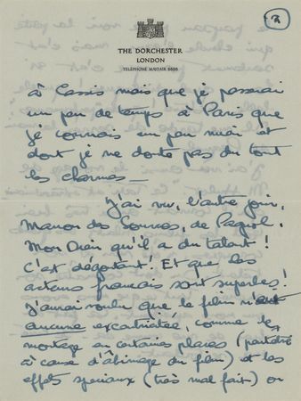 Lot #625 Preston Sturges: The 'Screwball King' talks French film and the keys to success: 