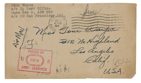 Lot #527 John Wayne: 