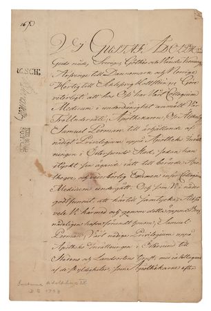 Lot #178 King Gustav IV Adolf of Sweden Document Signed - Image 1