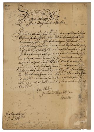 Lot #182 Louise of Great Britain Letter Signed - Image 1