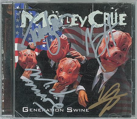 Lot #492 Motley Crue Signed CD - Image 1