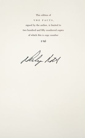 Lot #409 Philip Roth Signed Book - Image 2