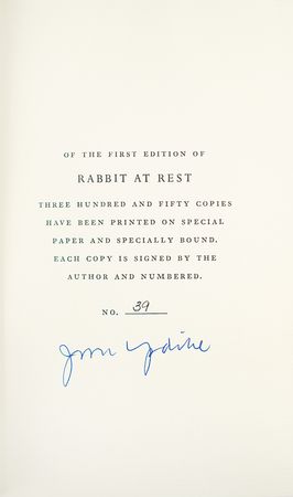 Lot #420 John Updike Signed Book - Image 2