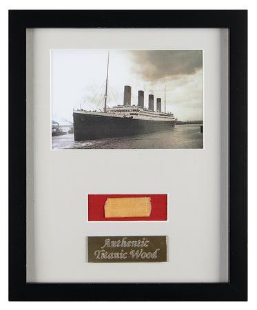 Lot #209 Titanic Oak Wheelhouse Door Relic Display - Image 1