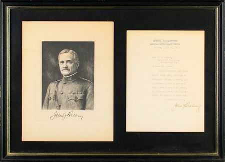 Lot #241 John J. Pershing Typed Letter Signed - Image 1