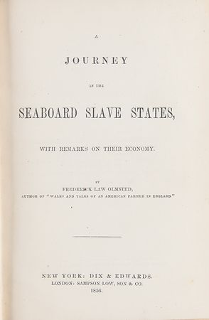 Lot #318 Frederick Law Olmsted (5) Unsigned Early Printing Books - Image 5