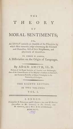 Lot #115 Adam Smith: The Theory of Moral Sentiments (1797) - Image 3