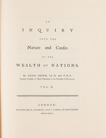 Lot #116 Adam Smith: The Wealth of Nations, Facsimile Bicentenary Edition (1976) - Image 4