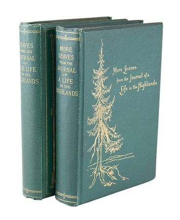 Lot #135 Queen Victoria: Leaves from the Journal of Our Life in the Highlands (1868) and More Leaves (1884) - Image 1