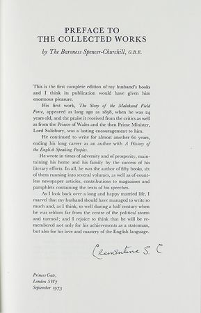 Lot #120 The Collected Works of Sir Winston Churchill, Centenary Limited Edition, 34-Volume Set (1973) - Image 6