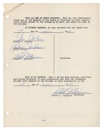 Lot #522 Steve McQueen Document Signed - Image 1