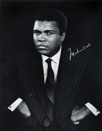 Lot #637 Muhammad Ali Signed Oversized Photograph by Yousuf Karsh - Image 1