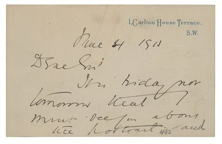 Lot #121 George Curzon Autograph Letter Signed - Image 1
