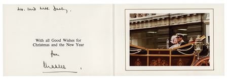 Lot #193 King Charles III Signed Christmas Card (1979) - Image 1