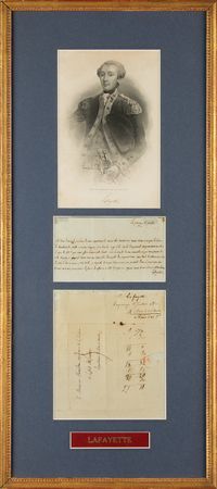 Lot #222 Marquis de Lafayette Autograph Letter