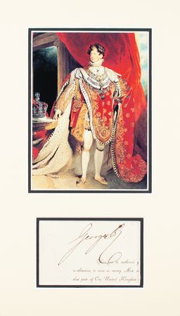 Lot #175 King George IV Signature - Image 1