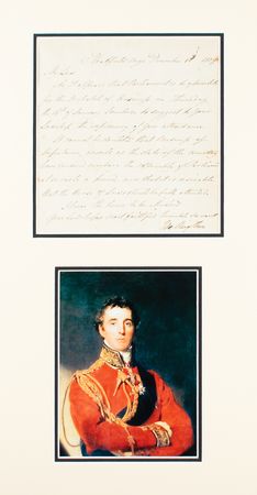 Lot #247 Duke of Wellington Letter Signed - Image 1
