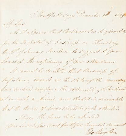 Lot #247 Duke of Wellington Letter Signed - Image 2