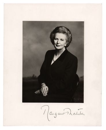 Lot #208 Margaret Thatcher Signed Photograph - Image 1
