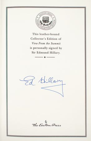 Lot #163 Edmund Hillary Signed Book - Image 2