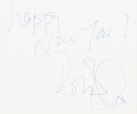 Lot #486 Led Zeppelin: Robert Plant Signature - Image 2