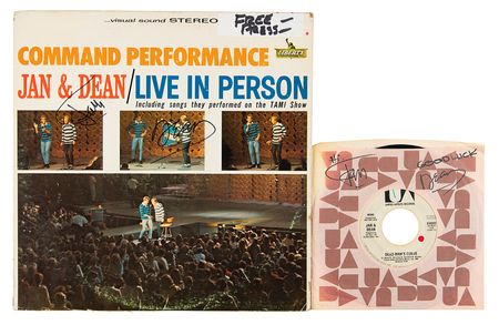 Lot #481 Jan & Dean (2) Signed Items - Image 1