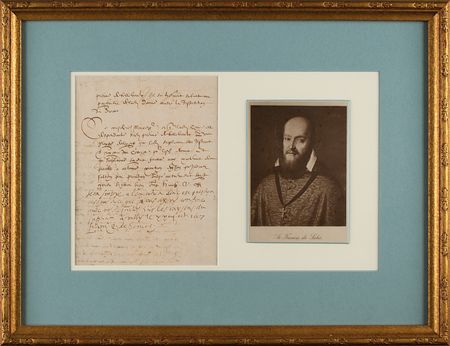 Lot #117 Francis de Sales Autograph Note Signed - Image 1