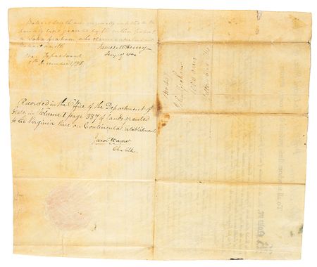 Lot #2 John Adams Document Signed as President - Image 3