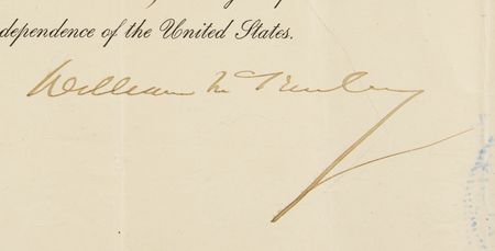 Lot #49 William McKinley Document Signed as President - Image 2