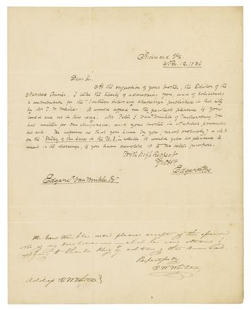 Lot #359 Edgar Allan Poe Autograph Letter Signed - Image 1