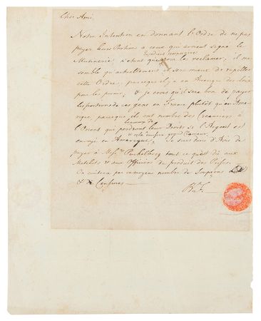 Lot #75 Benjamin Franklin Autograph Letter Signed - Image 1