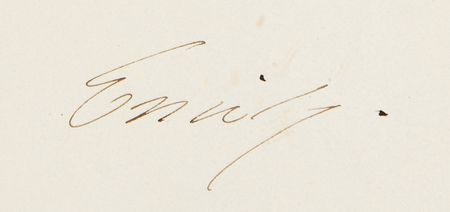 Lot #342 Emily Dickinson: Exceedingly rare handwritten poem by Emily Dickinson, soliciting a shopkeeper's smile: 