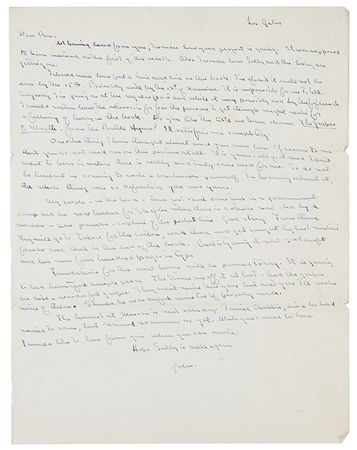 Lot #368 John Steinbeck Autograph Letter Signed - Image 1