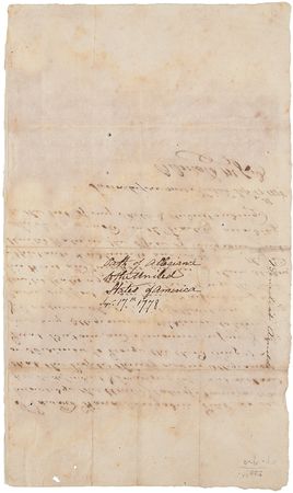 Lot #220 Benedict Arnold: Revolutionary traitor Benedict Arnold writes out and certifies an oath of allegiance for a fellow officer: 
