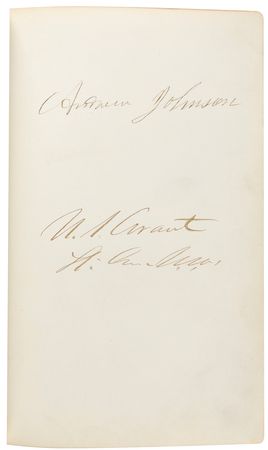 Lot #10 Abraham Lincoln, U.S. Grant, George A. Custer, and Civil War Figures Signed Autograph Album - Image 2