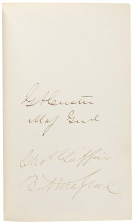 Lot #10 Abraham Lincoln, U.S. Grant, George A. Custer, and Civil War Figures Signed Autograph Album - Image 3