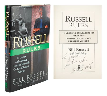 Lot #654 Bill Russell Signed Book - Image 1