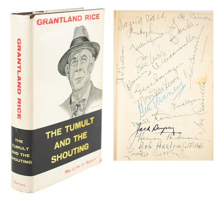 Lot #658 Sports Legends Multi-Signed Book - Image 1