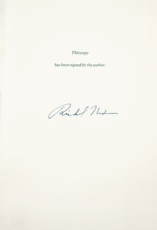 Lot #54 Richard Nixon Signed Book - Image 2