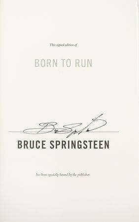 Lot #501 Bruce Springsteen Signed Book - Image 2