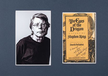 Lot #400 Stephen King Signed Book Page