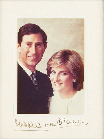 Lot #134 Princess Diana and Prince Charles Signed Photograph - Image 1