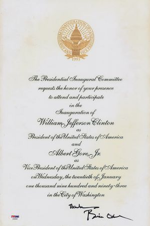 Lot #34 Bill Clinton Signed Oversized Photograph - Image 1