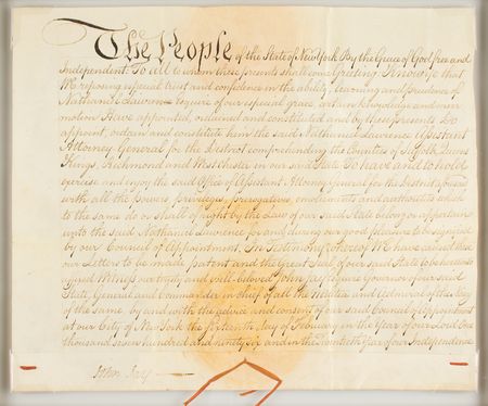 Lot #99 John Jay Document Signed - Image 2