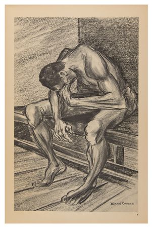 Lot #642 Ernie Barnes Twice-Signed Lithograph Suite: 'A Portfolio of Football Art' - Image 8