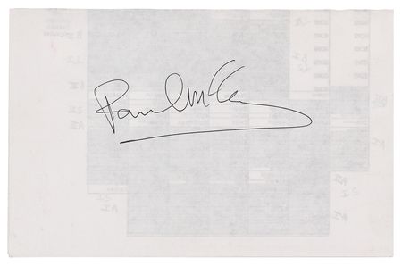 Lot #464 Beatles: Paul McCartney Signature - Image 1