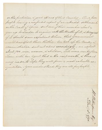 Lot #125 William Wilberforce Letter Signed - Image 4